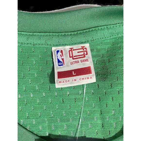 Boston Celtics Fan Jersey Men's Large Green Short Sleeve by Ultra Game NEW - Picture 5 of 10